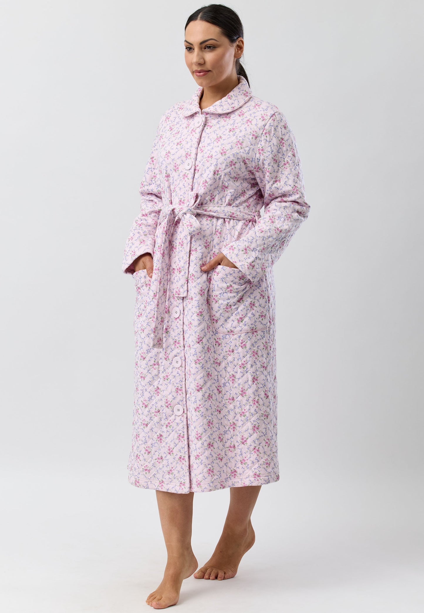 POSY QUILT GOWN  PINK - SK924PO5