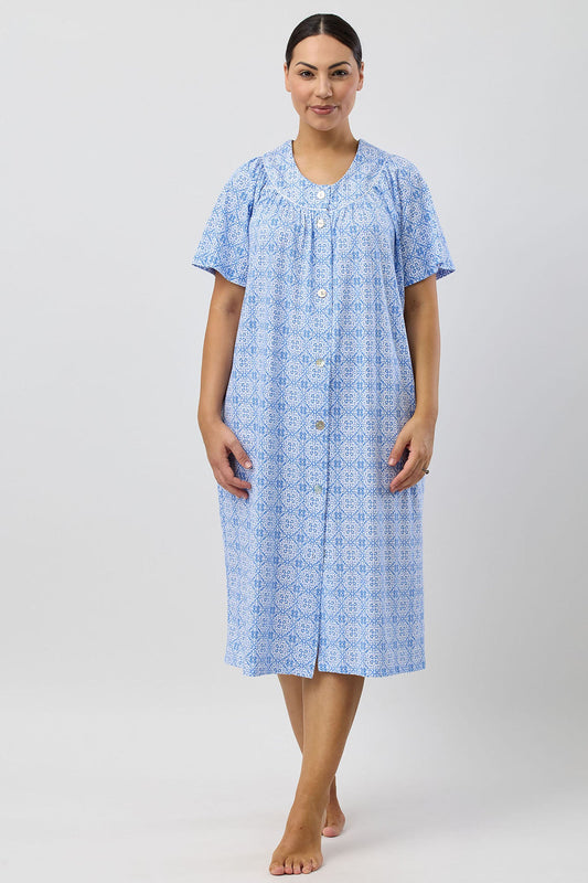 BAROQUE BRUNCH COAT INDIGO - SK925B5