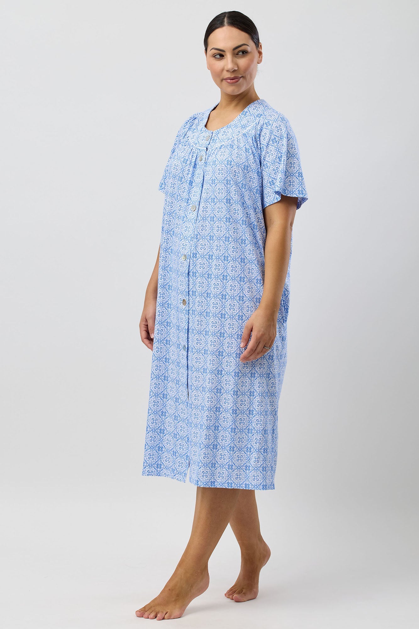 BAROQUE BRUNCH COAT INDIGO - SK925B5