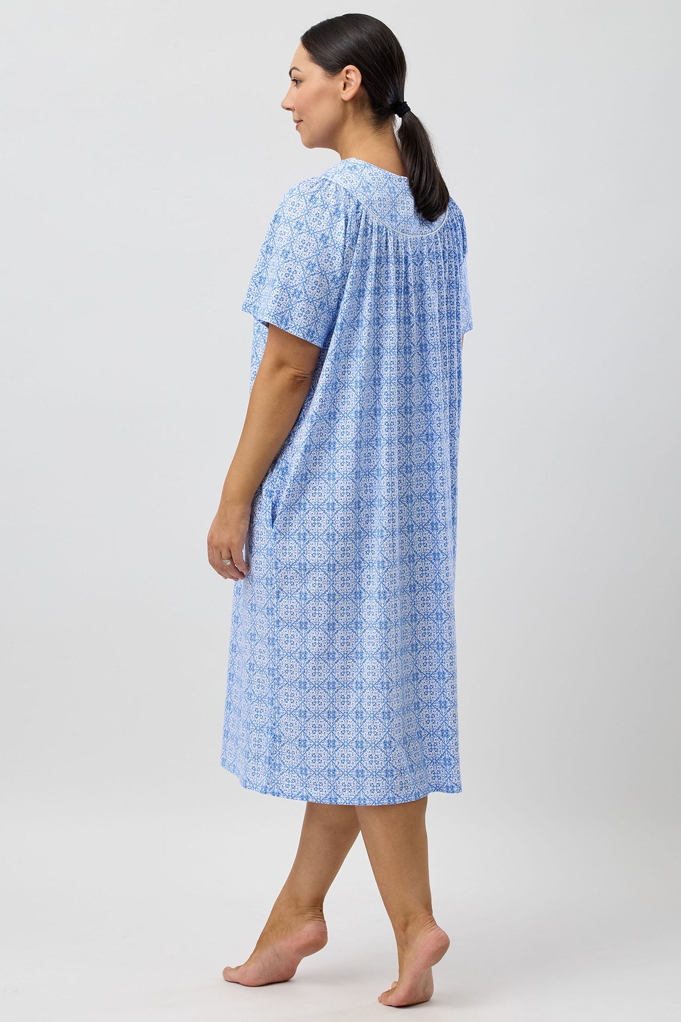 BAROQUE BRUNCH COAT INDIGO - SK925B5