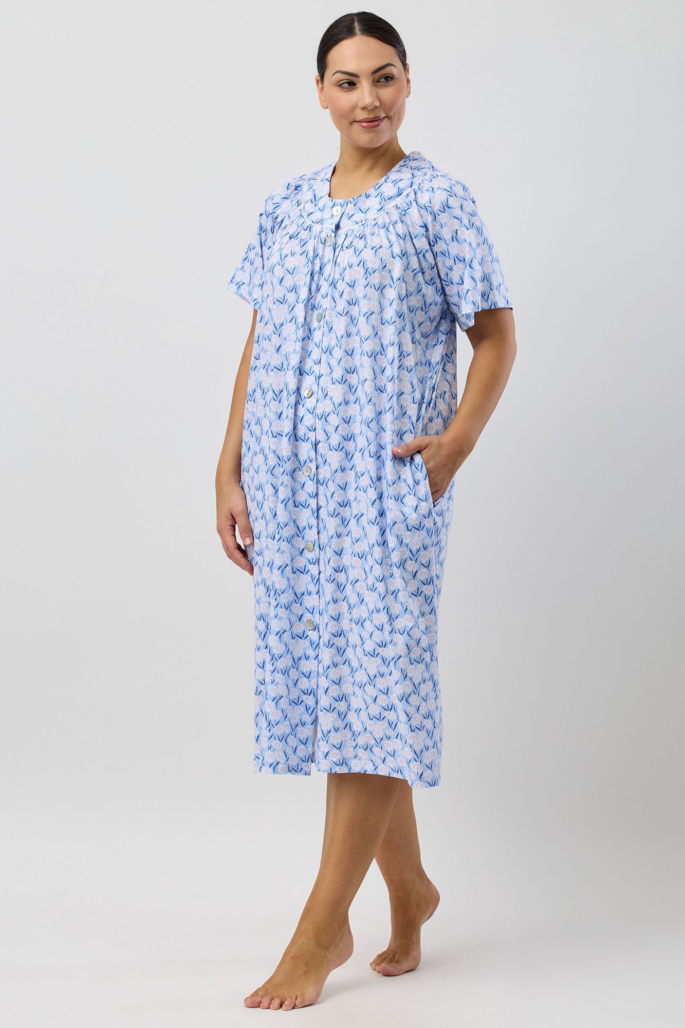 DAISIES BRUNCH COAT BLUE - SK925D5