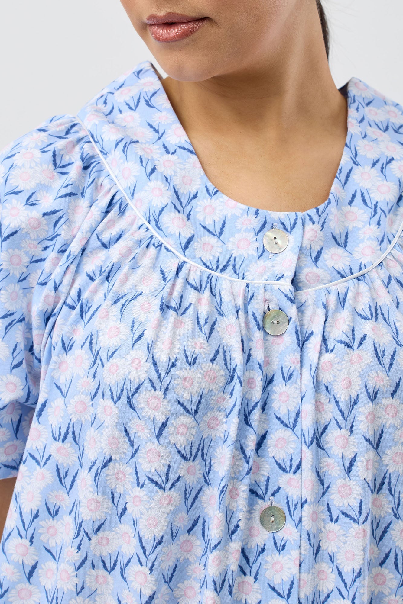 DAISIES BRUNCH COAT BLUE - SK925D5