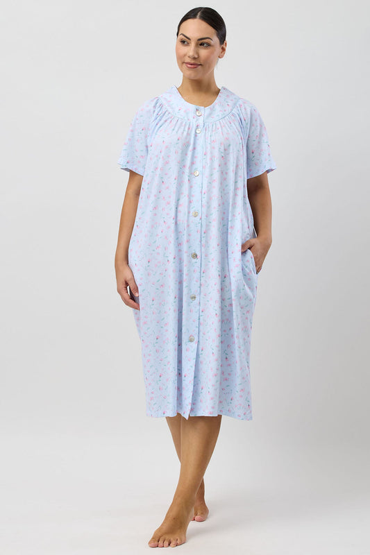 PEONY BRUNCH COAT BLUE - SK925P5