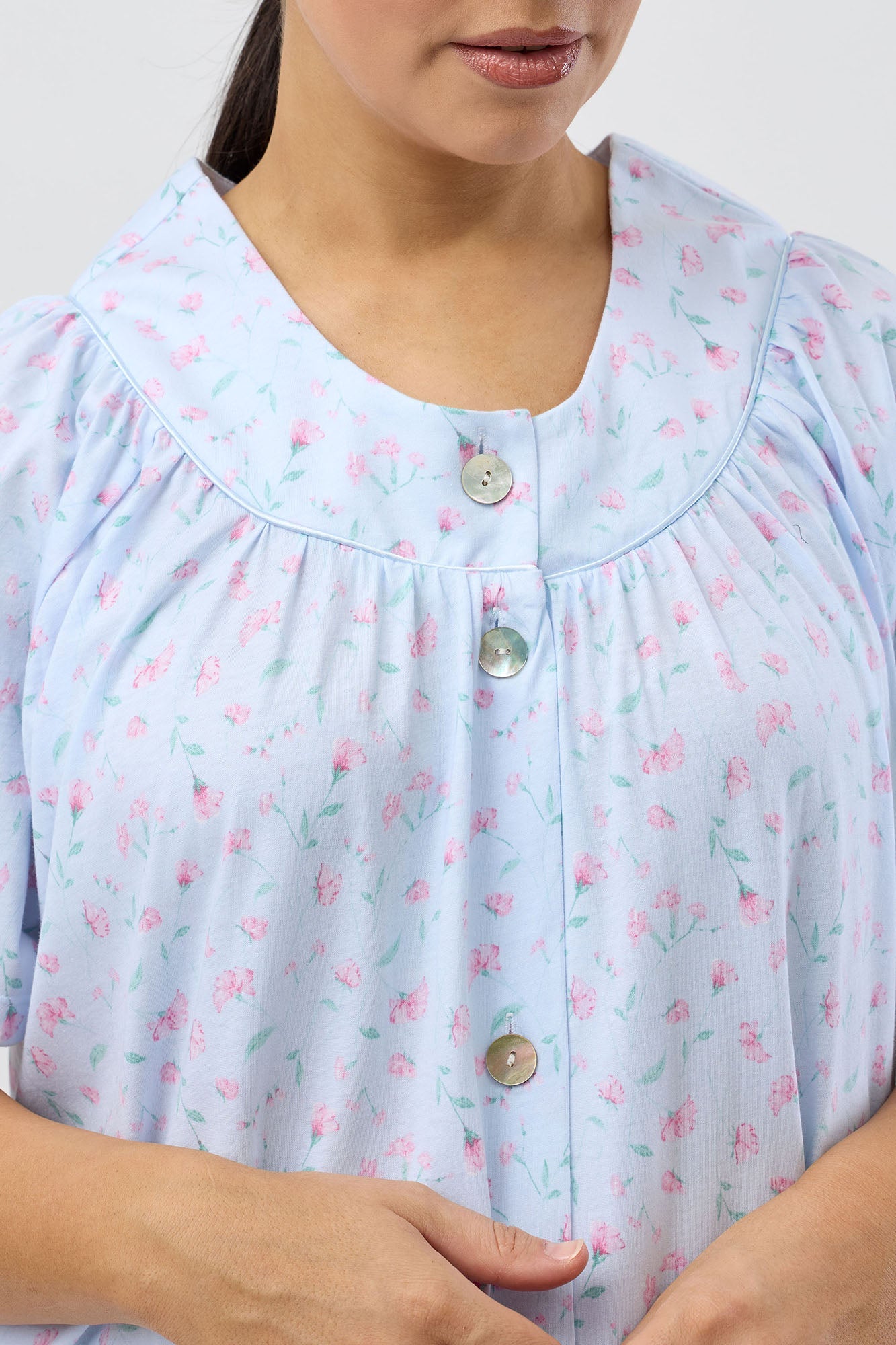 PEONY BRUNCH COAT BLUE - SK925P5