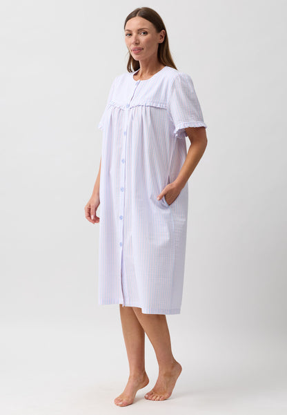 STRIPE BRUNCH COAT PINK - SK926S6