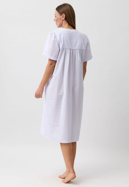 STRIPE BRUNCH COAT PINK - SK926S6