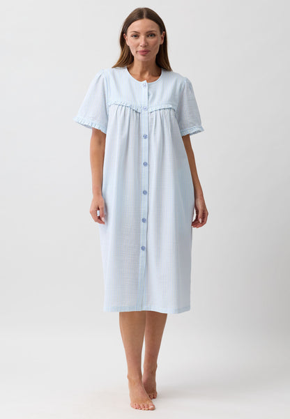STRIPE BRUNCH COAT SAGE - SK926S6