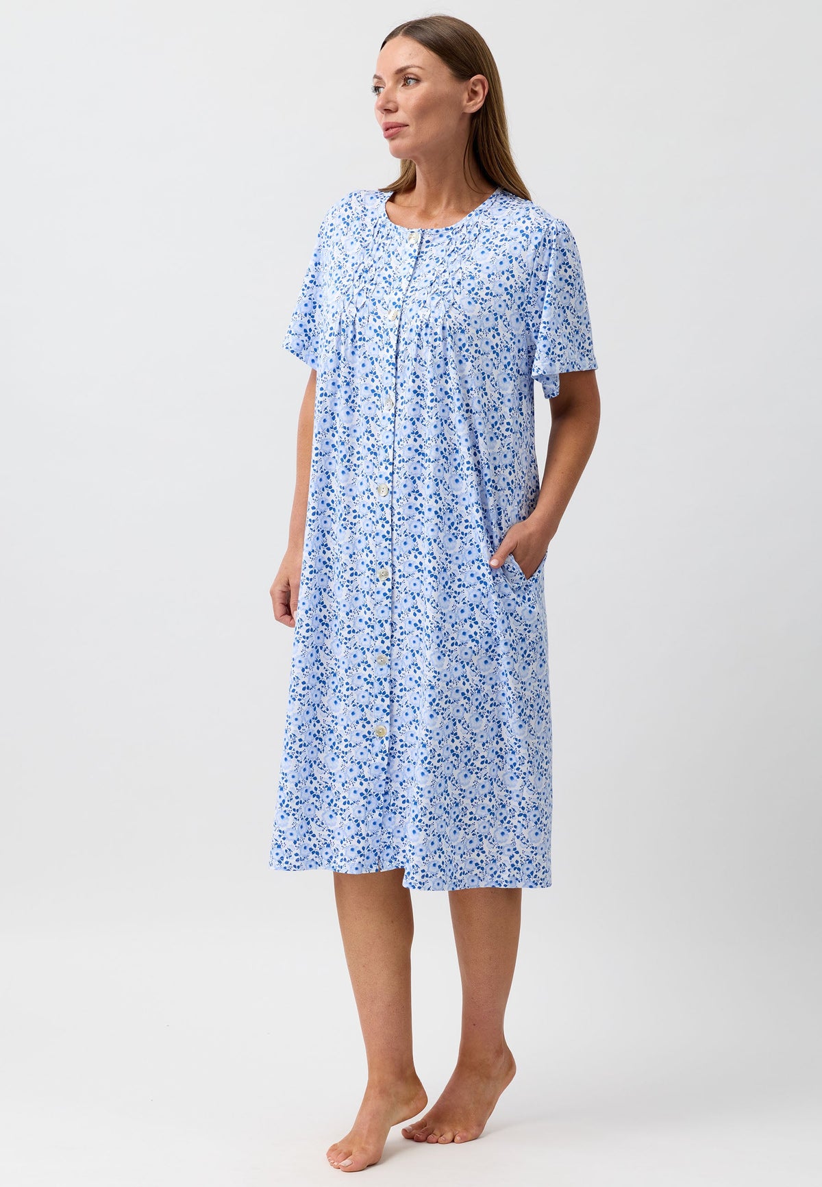 CAMELLIA BRUNCH COAT BLUE - SK927C6