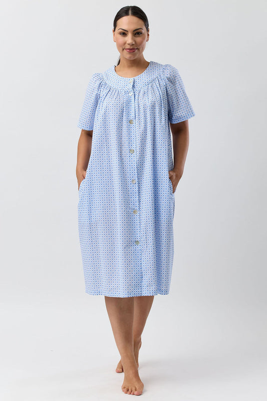 GEO BRUNCH COAT BLUE - SK936G5