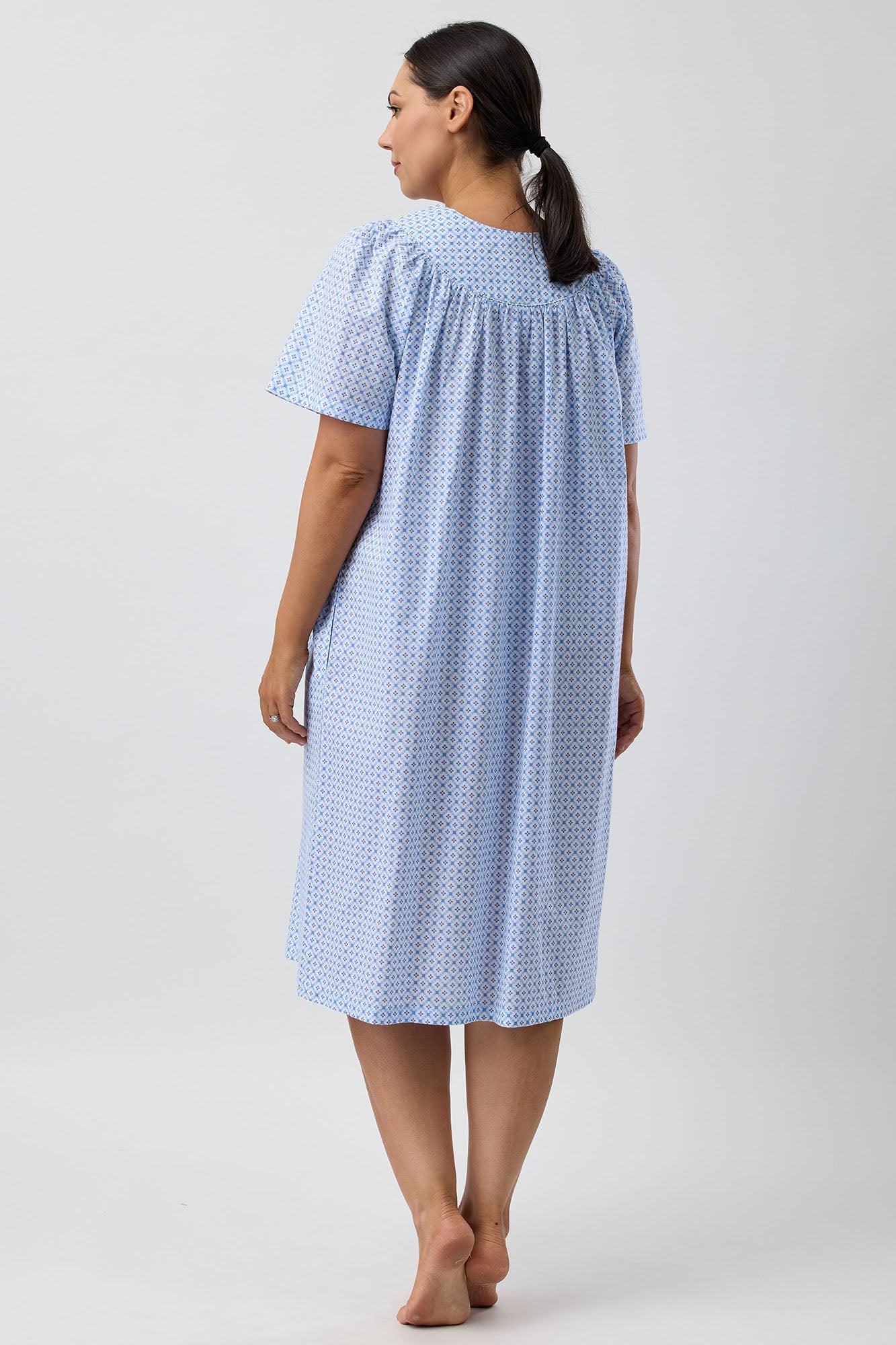 GEO BRUNCH COAT BLUE - SK936G5