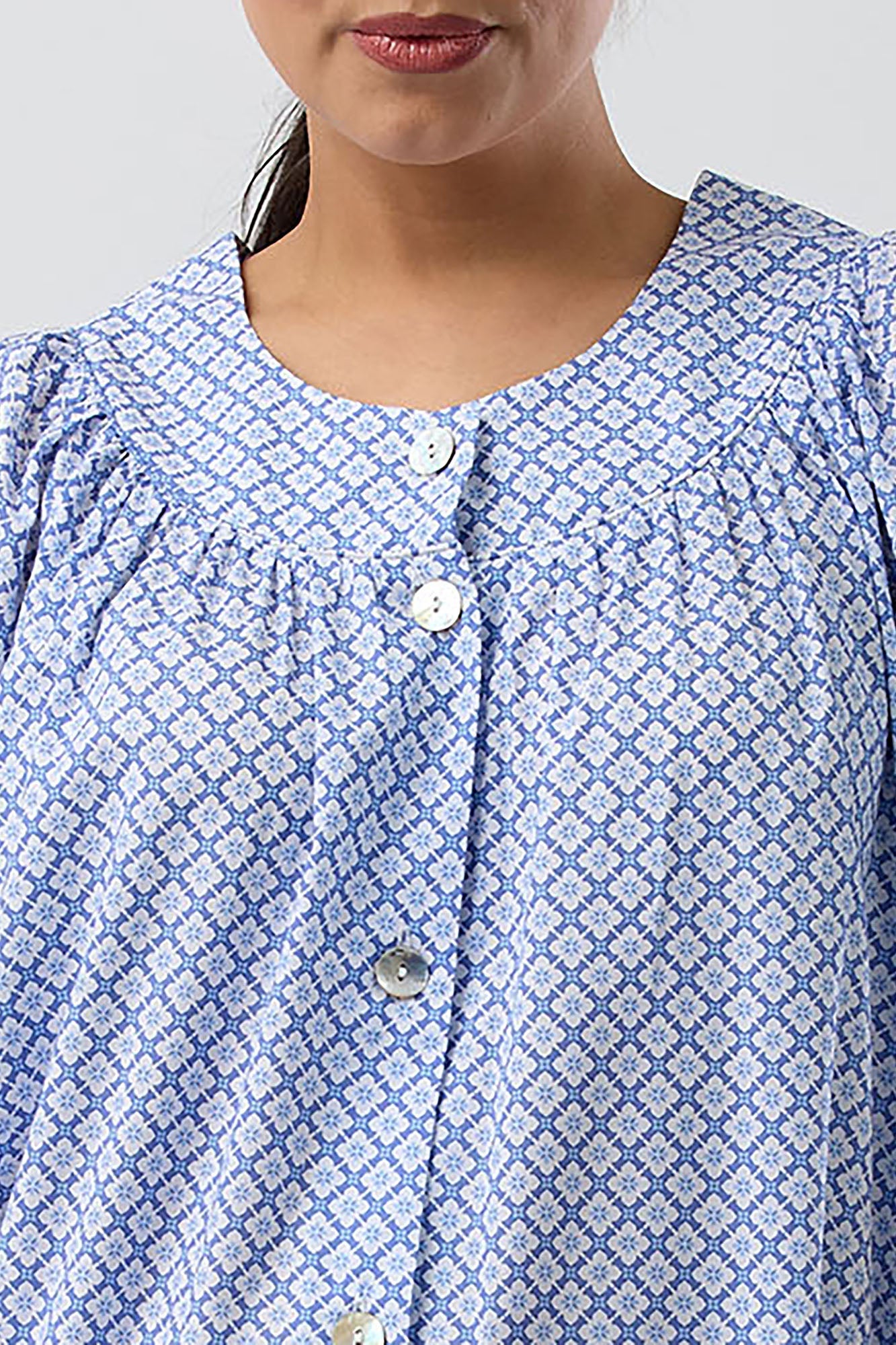 GEO BRUNCH COAT DENIM - SK936G5