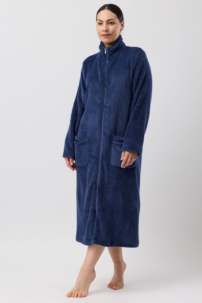 ZIP GOWN - MID 120cm NAVY - SK940
