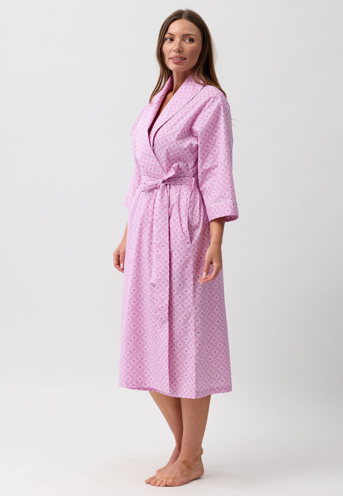 MOROCCO WRAP ROBE PINK - SK951M6