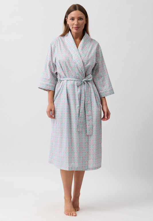 PRIMROSE WRAP ROBE CORAL - SK951P6