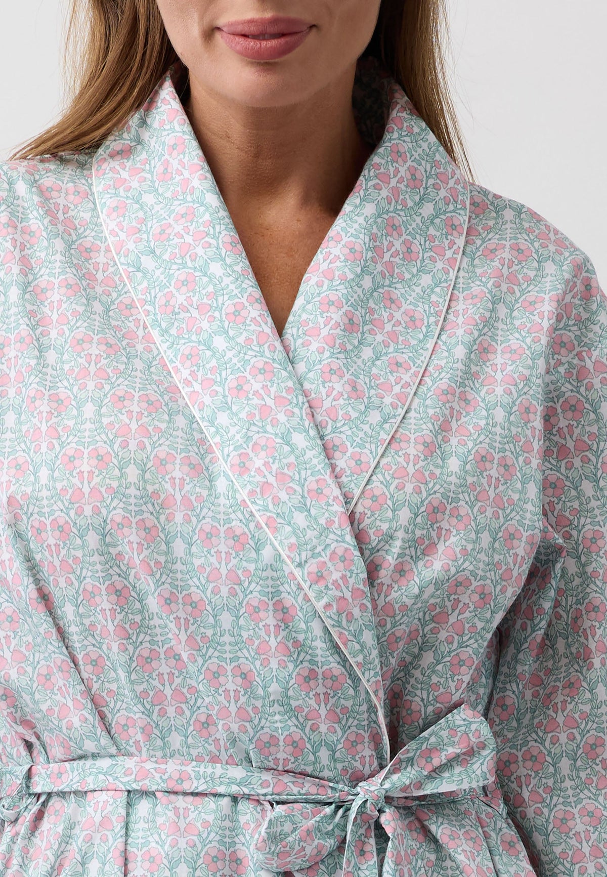 PRIMROSE WRAP ROBE CORAL - SK951P6