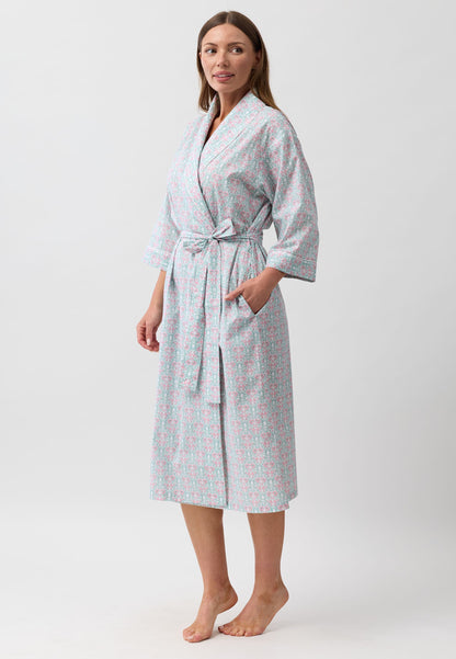 PRIMROSE WRAP ROBE CORAL - SK951P6