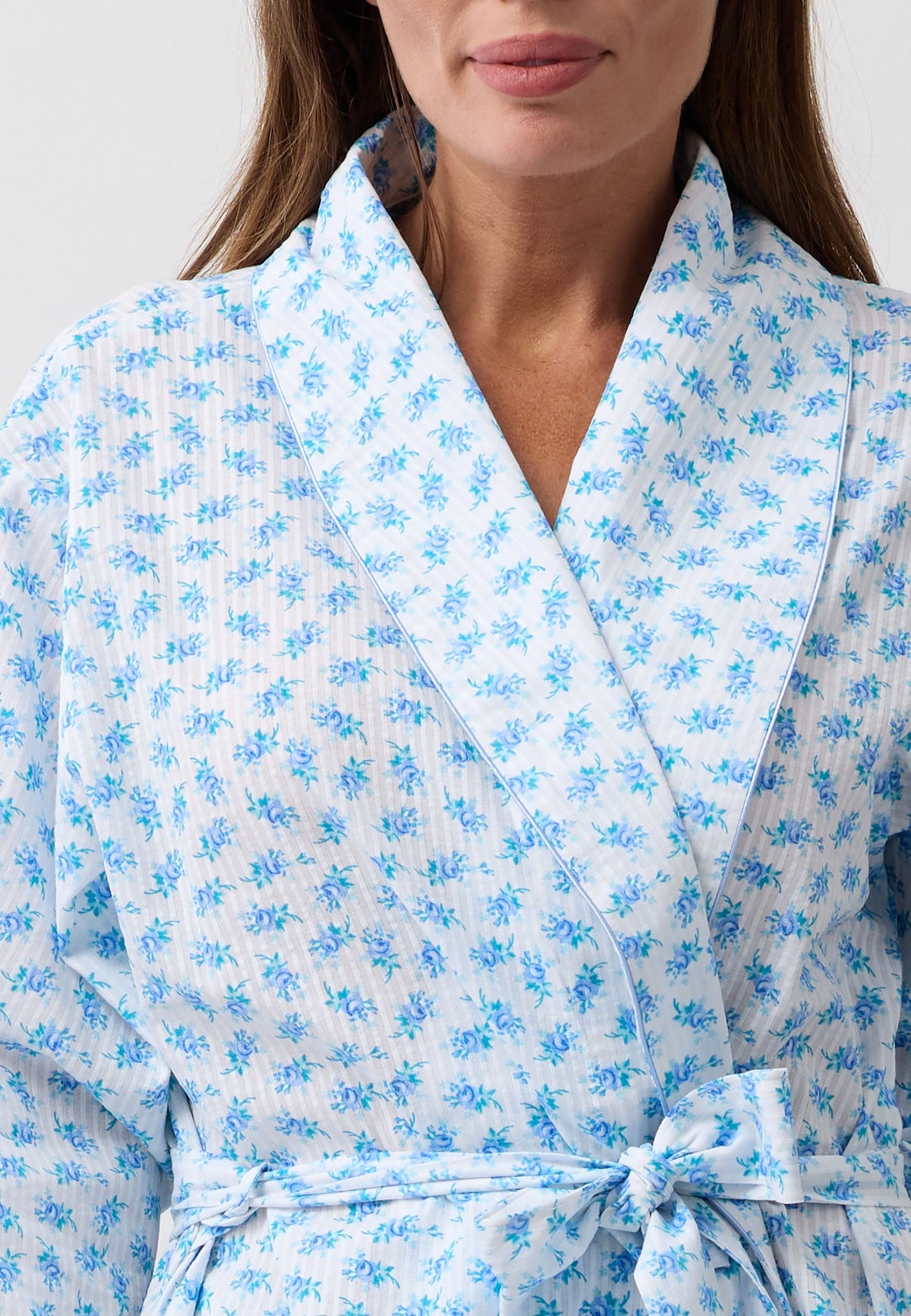 ROSEBUD WRAP ROBE BLUE - SK951R6