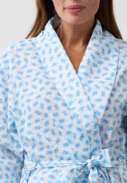 ROSEBUD WRAP ROBE BLUE - SK951R6