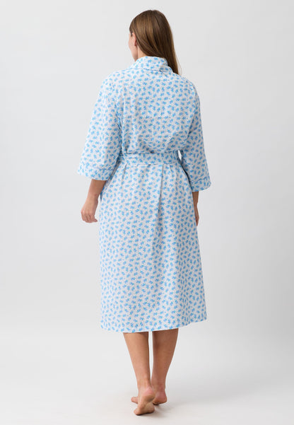 ROSEBUD WRAP ROBE BLUE - SK951R6