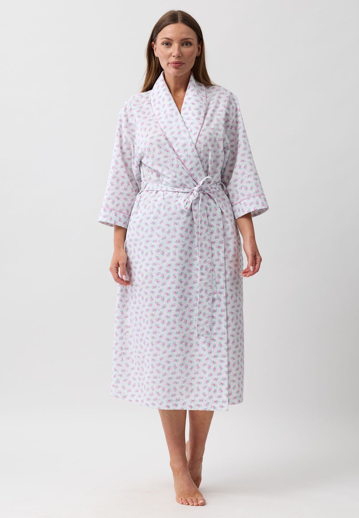 ROSEBUD WRAP ROBE PINK - SK951R6