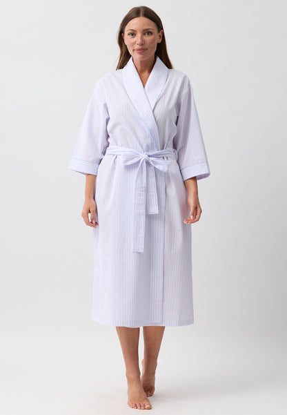 STRIPE WRAP ROBE PINK - SK951S6