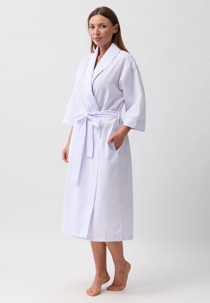 STRIPE WRAP ROBE PINK - SK951S6