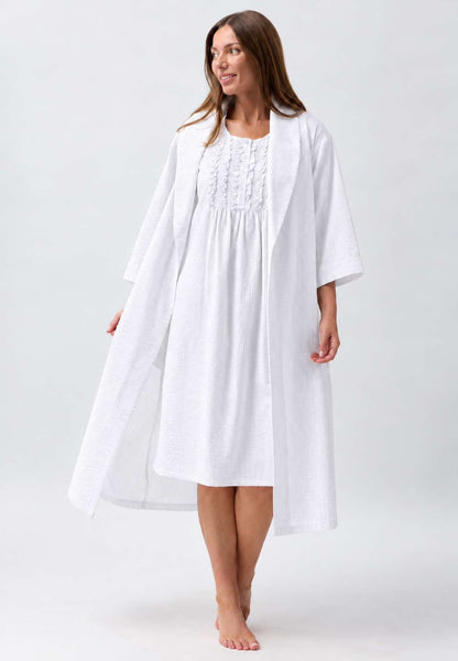 WHITE WRAP ROBE WHITE - SK951W6