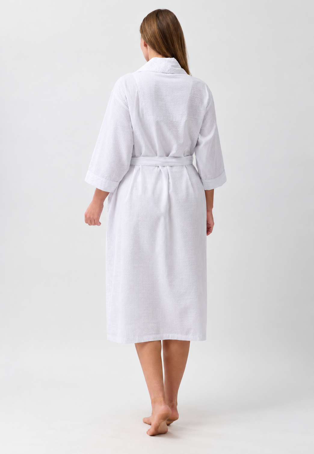 WHITE WRAP ROBE WHITE - SK951W6