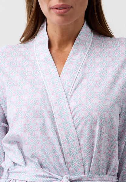 BATIK WRAP ROBE SAGE - SK952B6