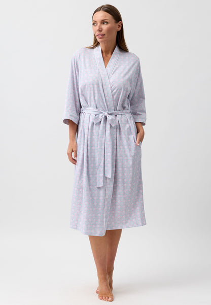 BATIK WRAP ROBE SAGE - SK952B6