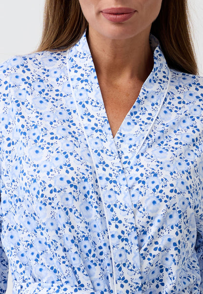 CAMELLIA WRAP ROBE BLUE - SK952C6