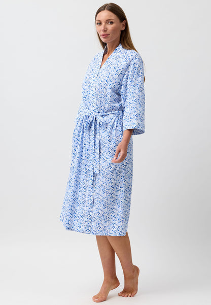 CAMELLIA WRAP ROBE BLUE - SK952C6