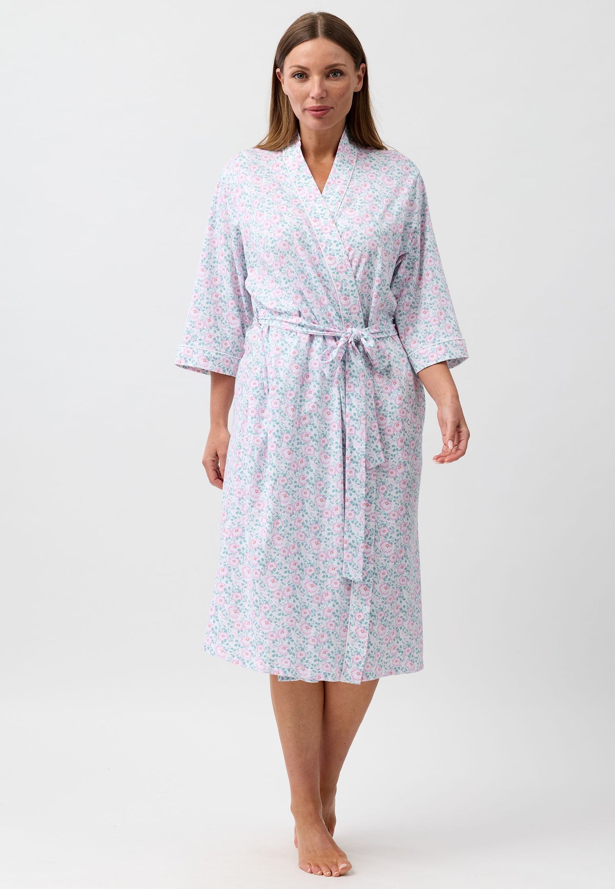 CAMELLIA WRAP ROBE PINK - SK952C6