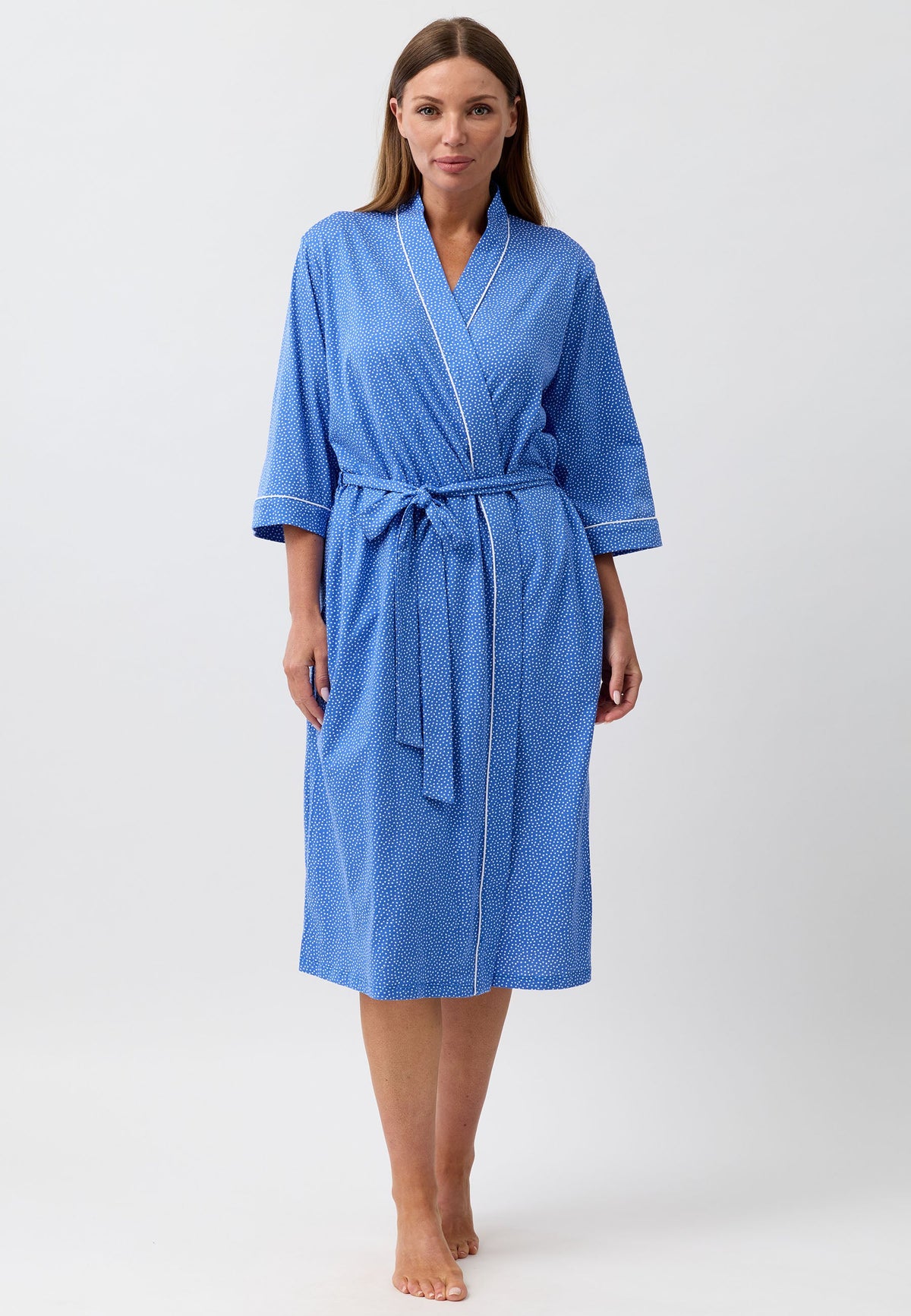 CONFETTI WRAP ROBE MARINE - SK952CS6