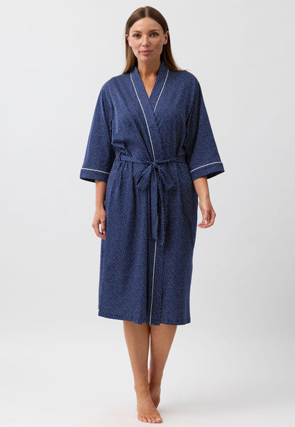 CONFETTI WRAP ROBE NAVY - SK952CS6