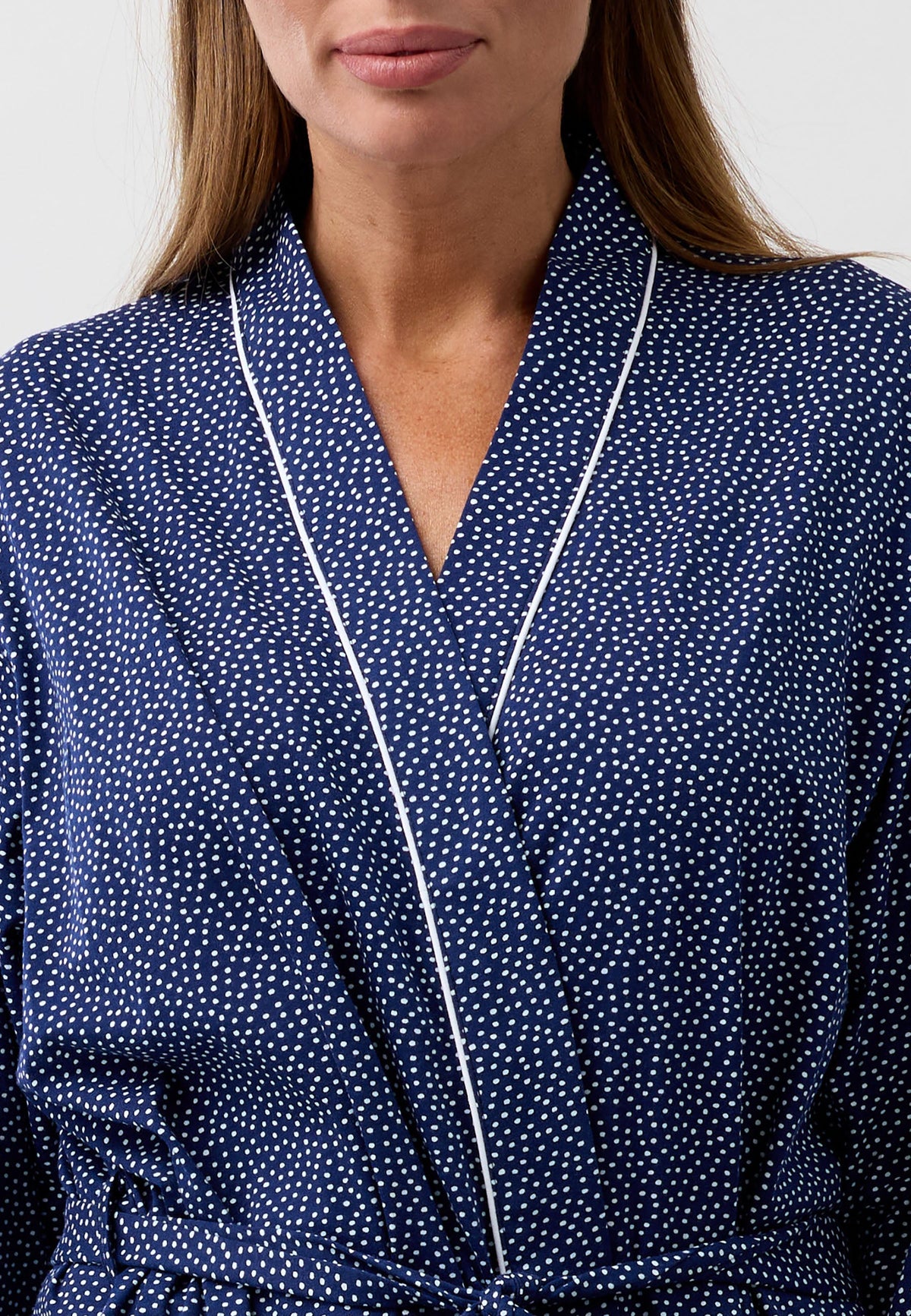 CONFETTI WRAP ROBE NAVY - SK952CS6