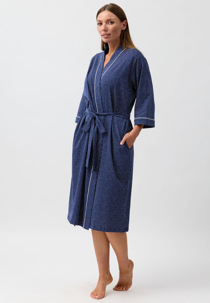 CONFETTI WRAP ROBE NAVY - SK952CS6