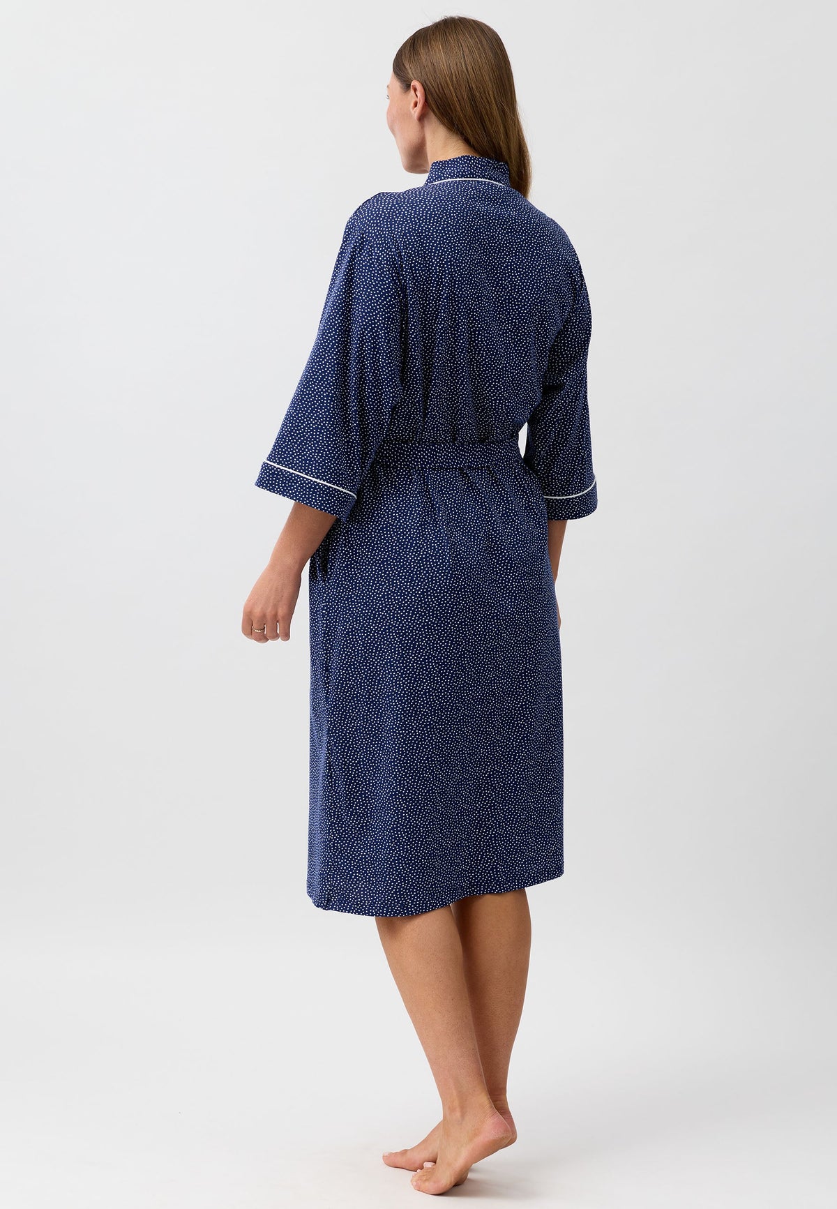 CONFETTI WRAP ROBE NAVY - SK952CS6