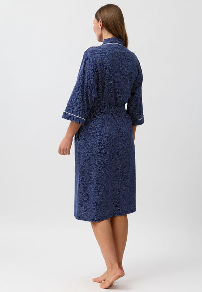 CONFETTI WRAP ROBE NAVY - SK952CS6
