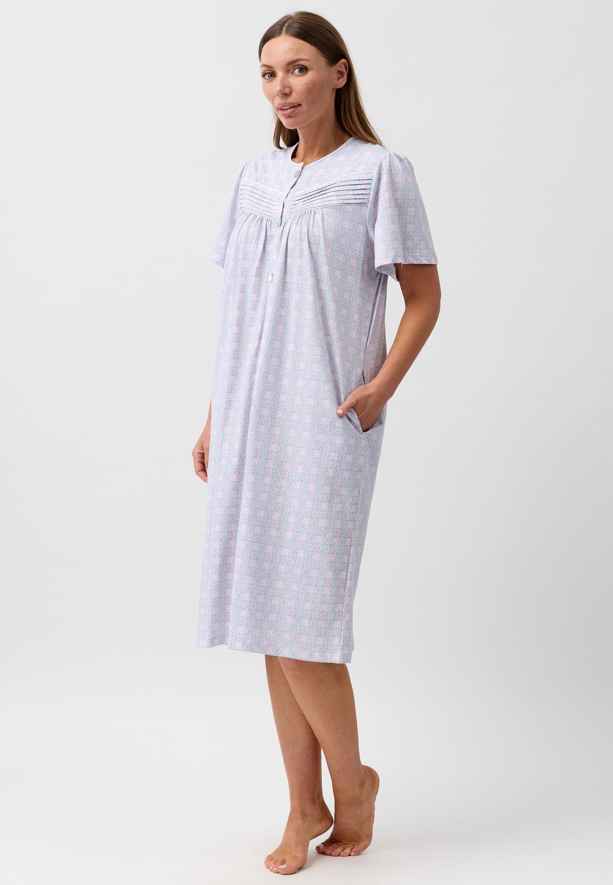 BATIK BRUNCH COAT SAGE - SK953B6