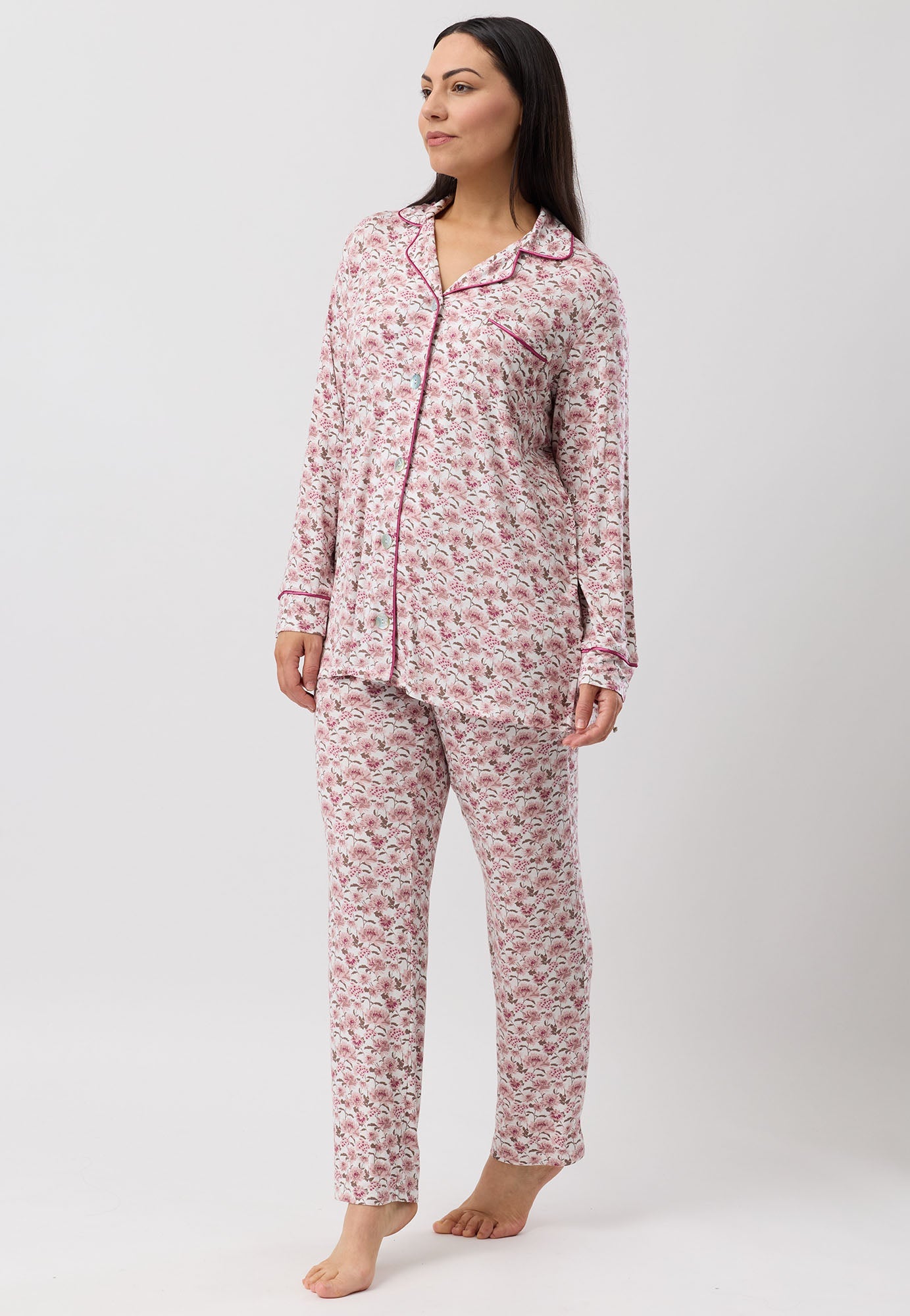 BLOOM REVERE PJ SET BORDEAUX - Y246B6