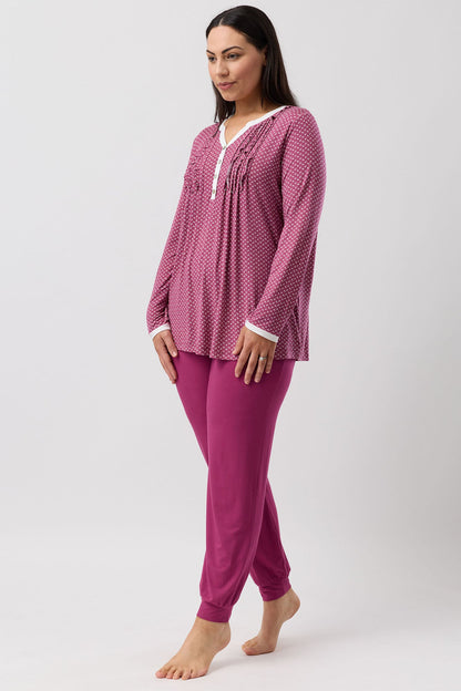 TULIP SKI PJ SET BORDEAUX - Y256T6
