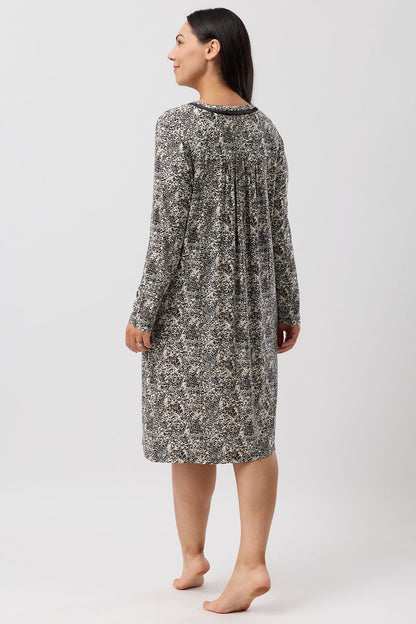 LEOPARD NIGHTIE BLACK - Y319L6