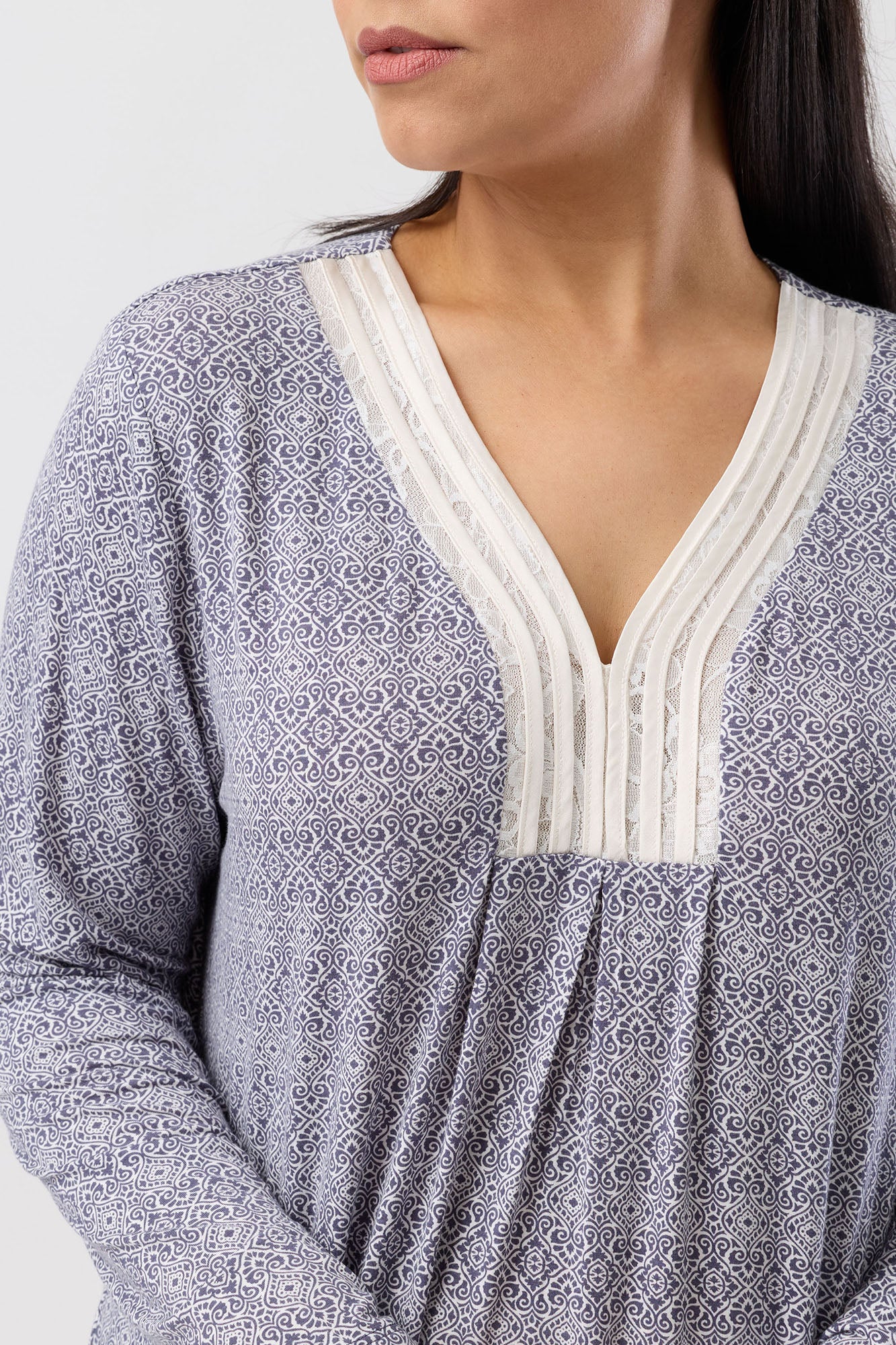 CASABLANCA NIGHTIE BLUESTONE - Y320C6