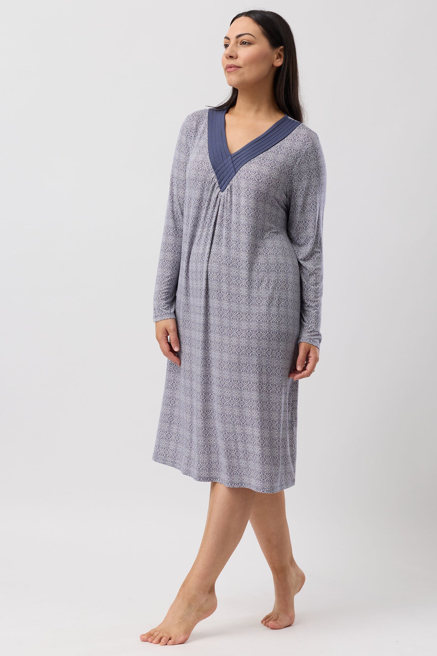 CASABLANCA DIAMOND NIGHTIE BLUESTONE - Y331C6