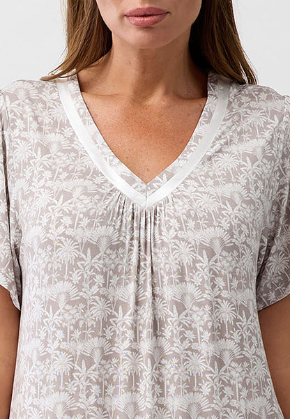 PALM VEE NIGHTIE MOCHA - Y344PA6