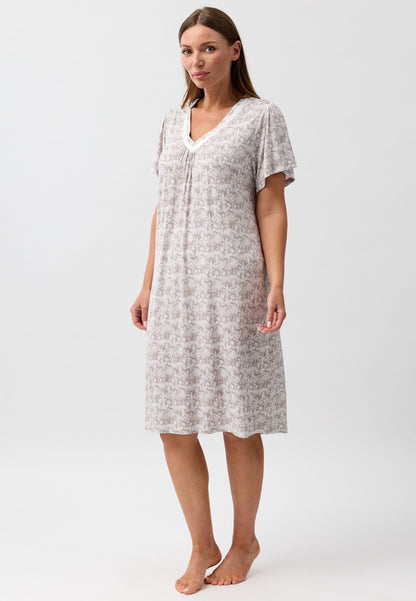 PALM VEE NIGHTIE MOCHA - Y344PA6