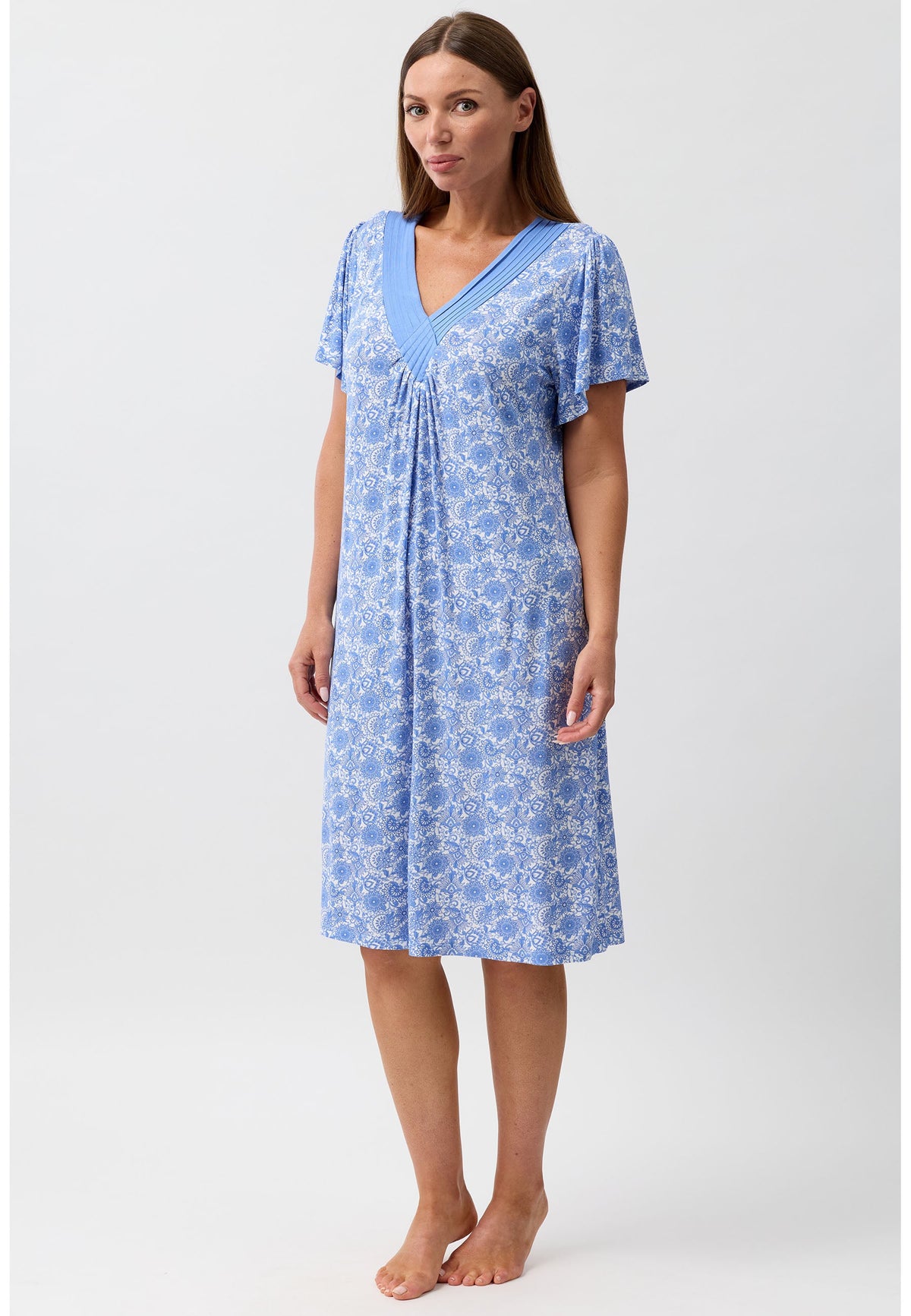 ISTANBUL DIAMOND NIGHTIE PERIWINKLE - Y346I6