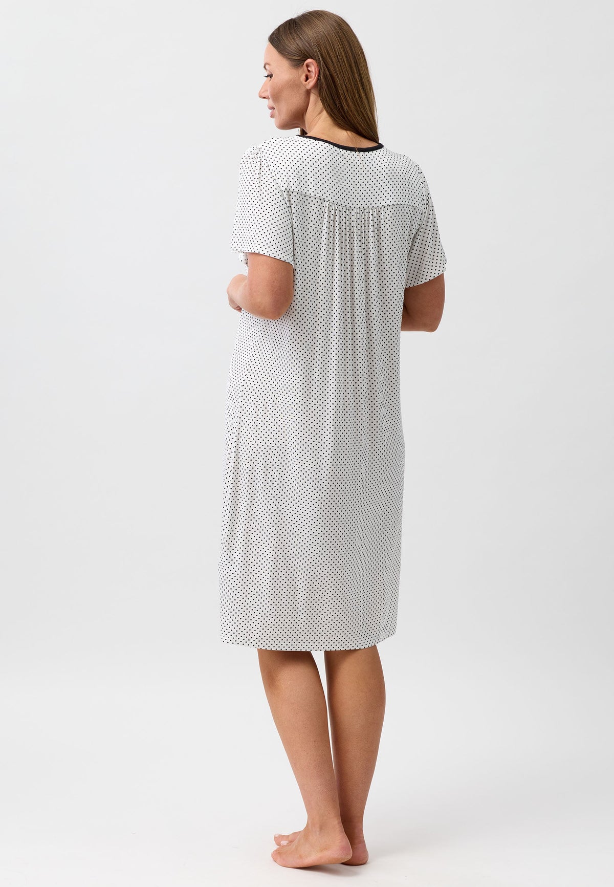 POLKADOT DIAMOND NIGHTIE BLACK - Y346P6