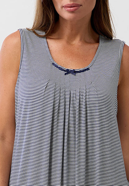 STRIPE S'LESS NIGHTIE NAVY - Y463S6